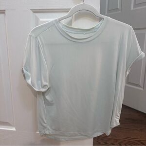 Light blue Crop T Shirt